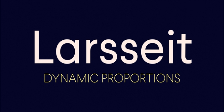 Larsseit font preview