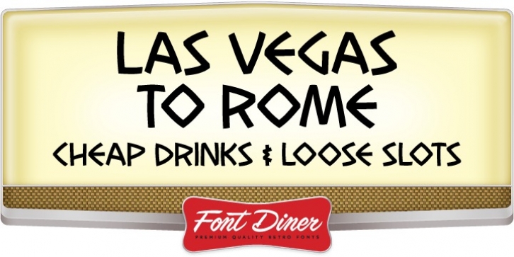 Las Vegas To Rome font preview