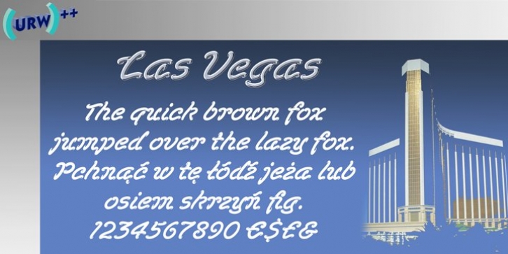 Las Vegas font preview