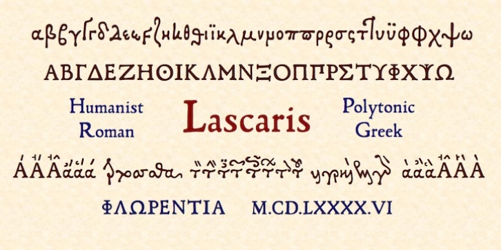 Lascaris font preview