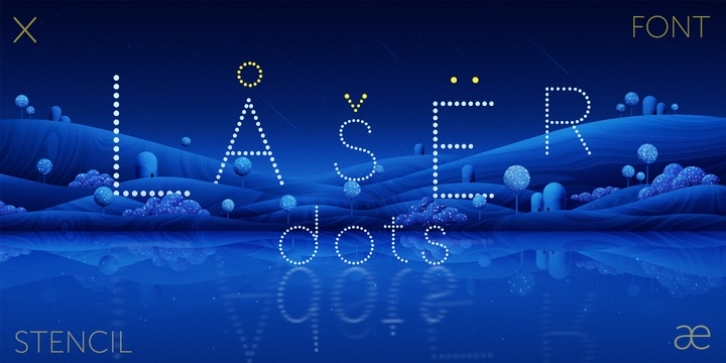 Laser Dots font preview