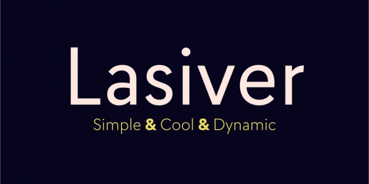 Lasiver font preview