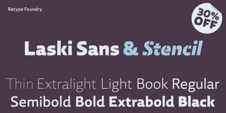 Laski Sans font preview