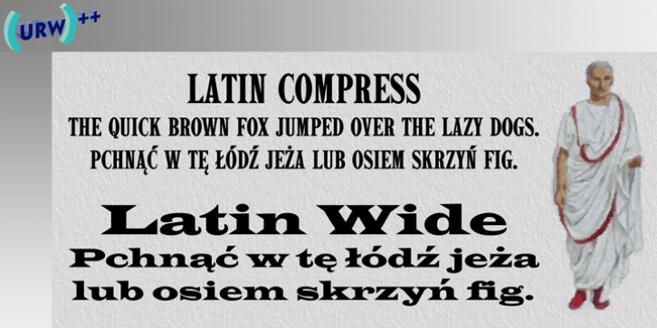 Latin font preview
