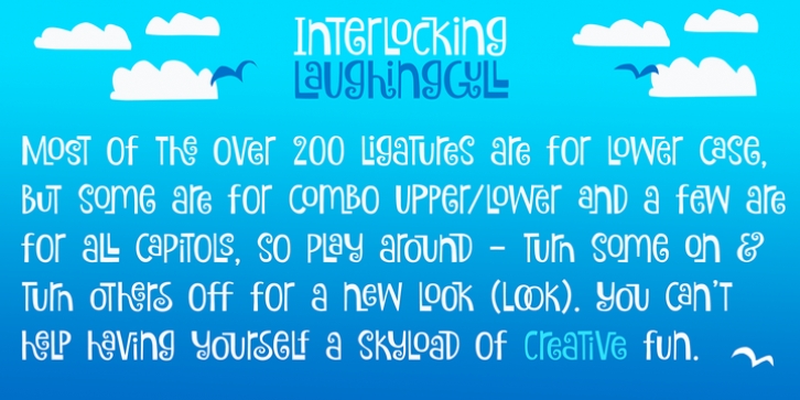 Laughing Gull font preview