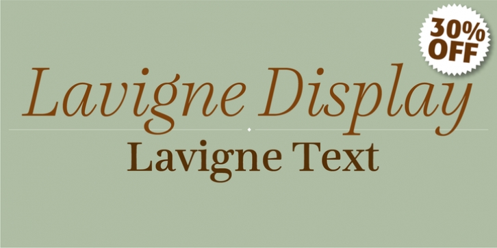 Lavigne font preview