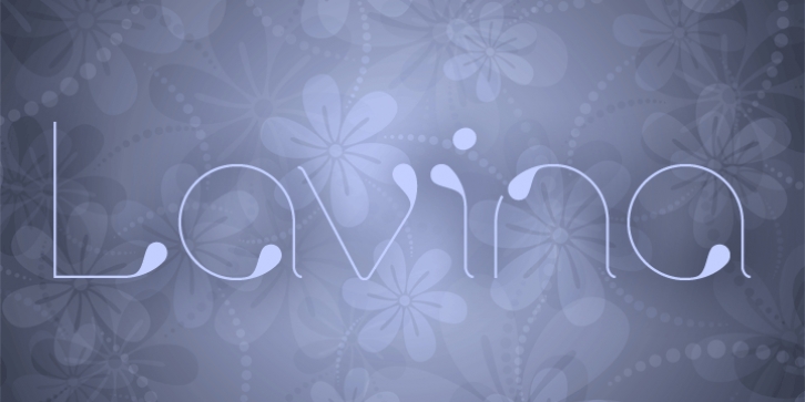 Lavina 4F font preview