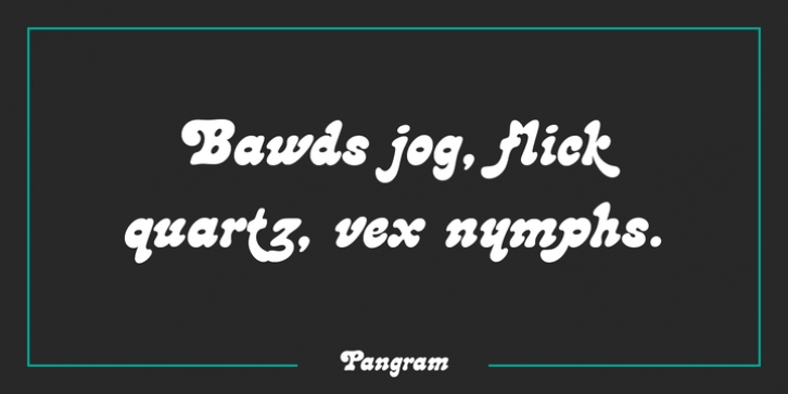 Lazybones font preview