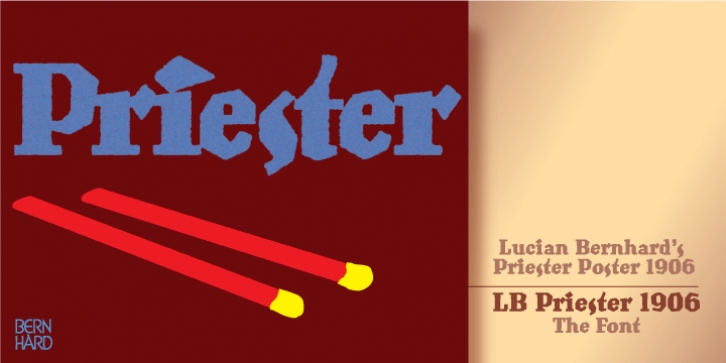 LB Priester 1906 font preview