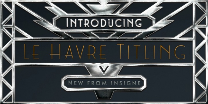 Le Havre Titling font preview