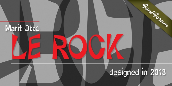 Le Rock font preview