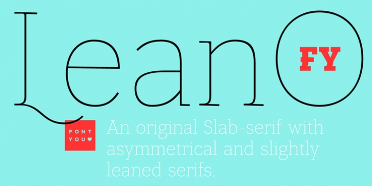 Lean-O FY font preview