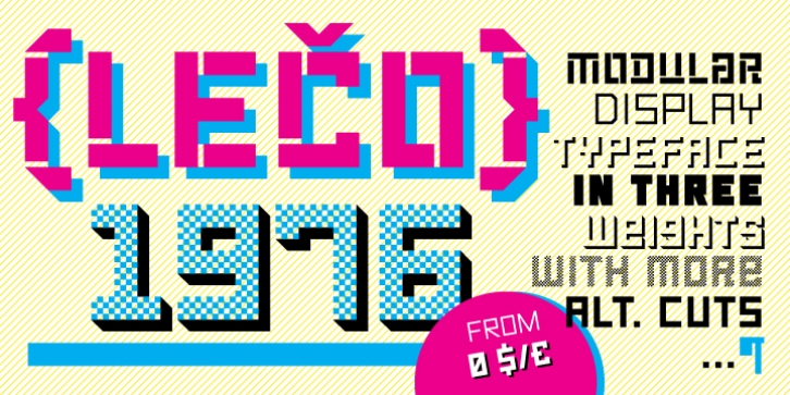 LECO 1976 font preview