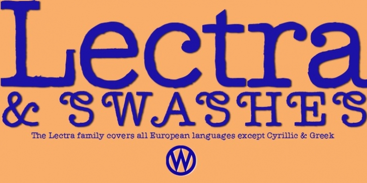 Lectra font preview