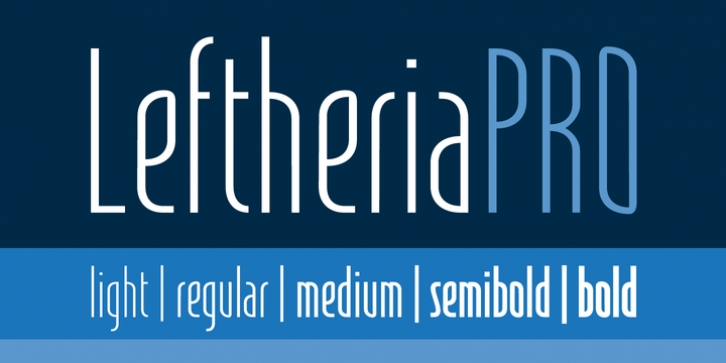 LeftheriaPRO font preview
