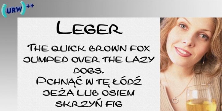 Leger font preview