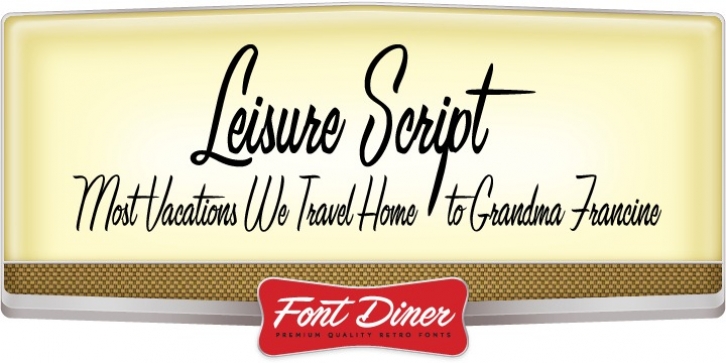 Leisure Script font preview