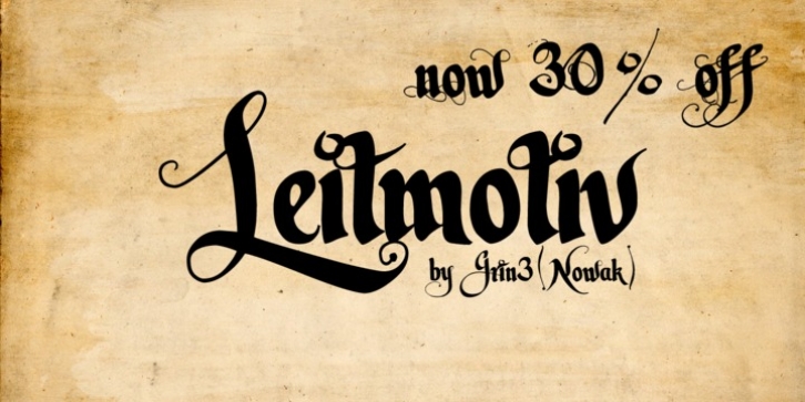 Leitmotiv font preview