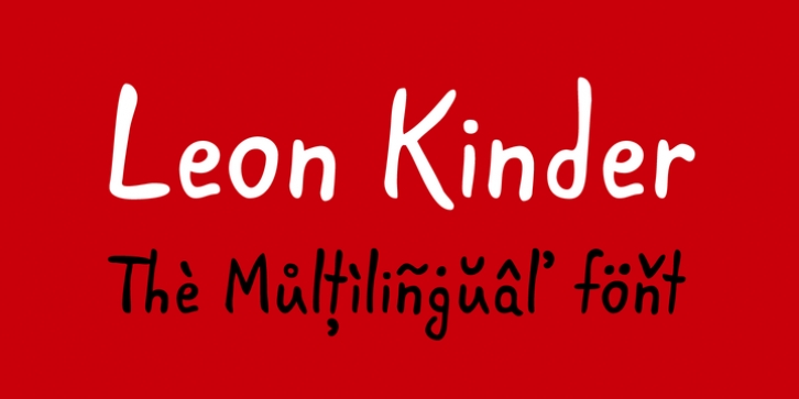 Leon Kinder font preview