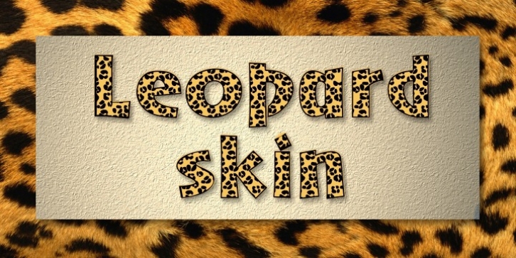 LeopardSkin font preview