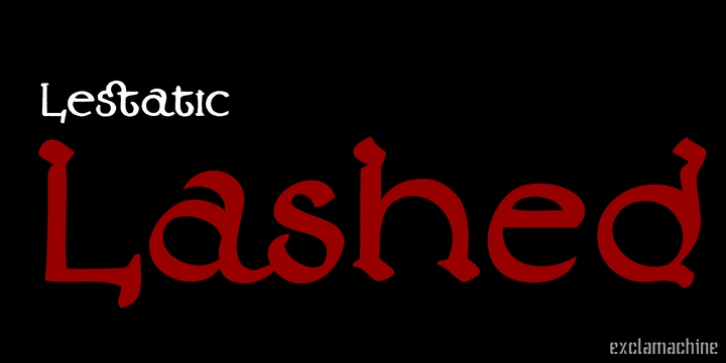 Lestatic Lashed font preview