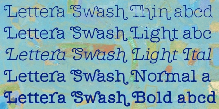 Lettera Swash font preview