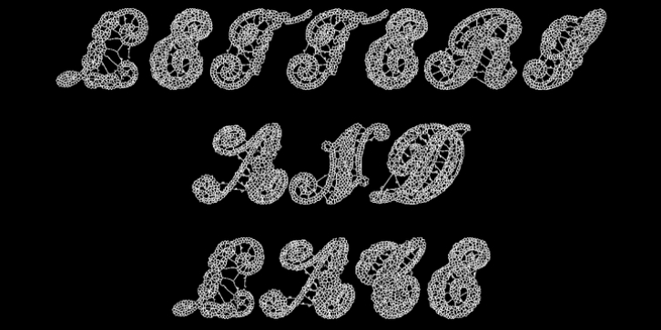 Letters And Lace font preview