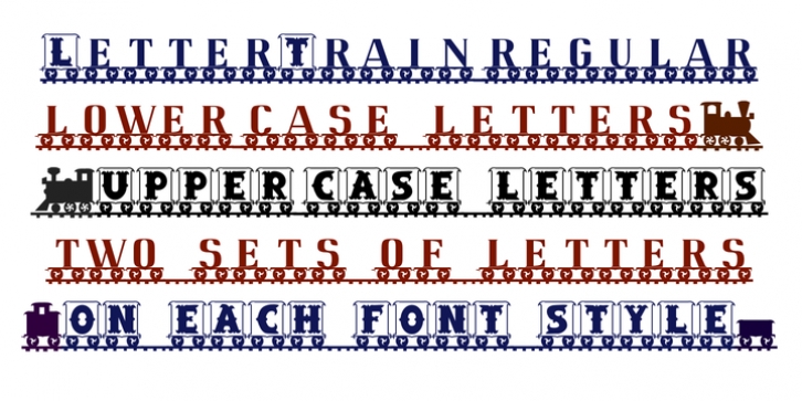 LetterTrain font preview