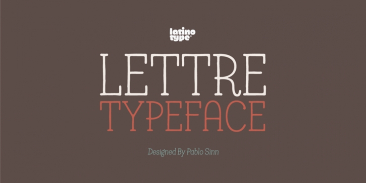 Lettre font preview