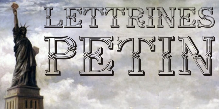 Lettrines Petin font preview