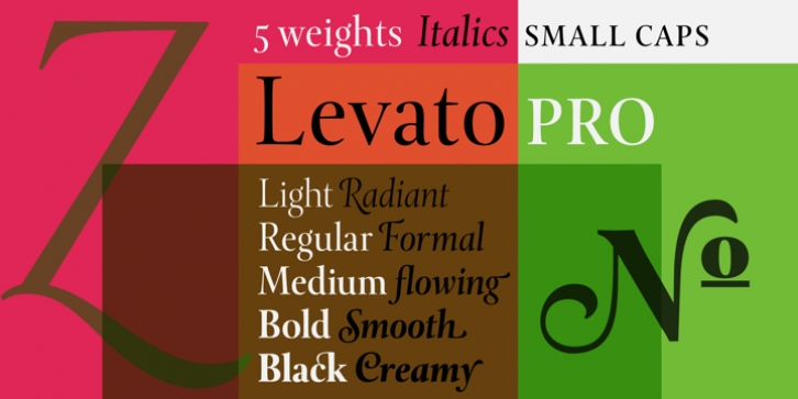 Levato Pro font preview
