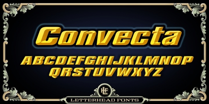 LHF Convecta font preview