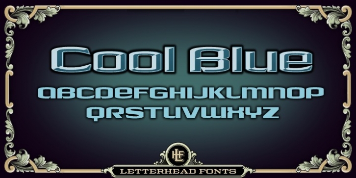 LHF Cool Blue font preview