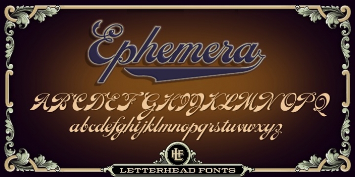 LHF Ephemera font preview