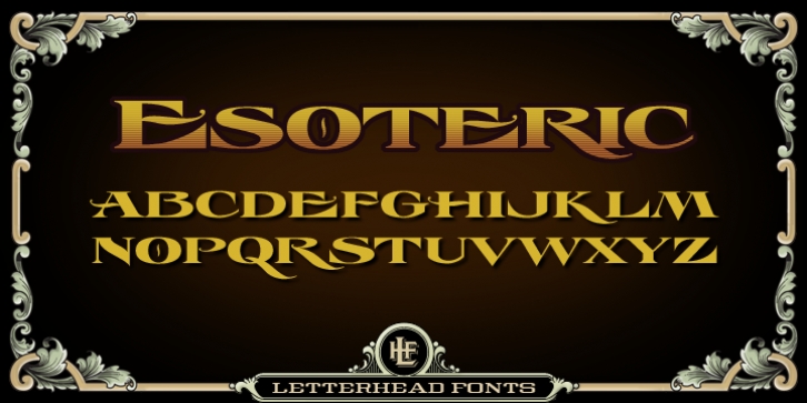 LHF Esoteric 3 font preview