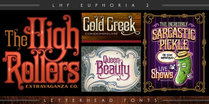 LHF Euphoria 2 font preview