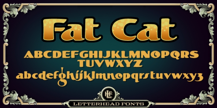 LHF Fat Cat font preview