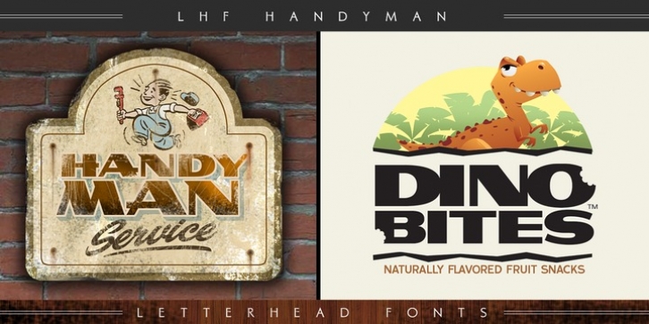 LHF Handyman font preview