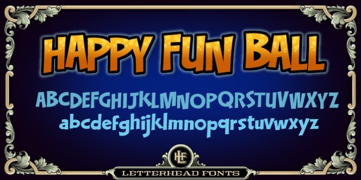 LHF Happy Fun Ball font preview