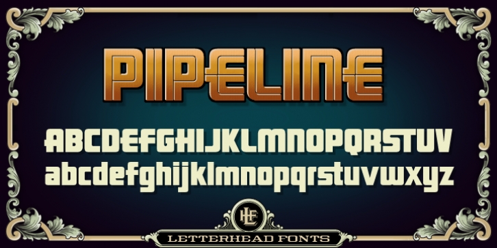 LHF Pipeline font preview