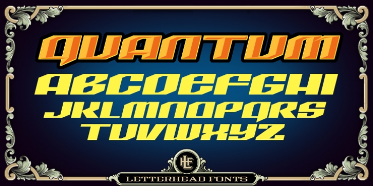 LHF Quantum font preview