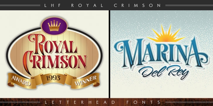 LHF Royal Crimson font preview