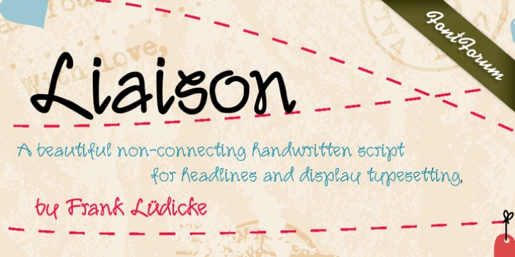 Liaison font preview