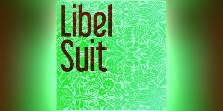 Libel Suit font preview