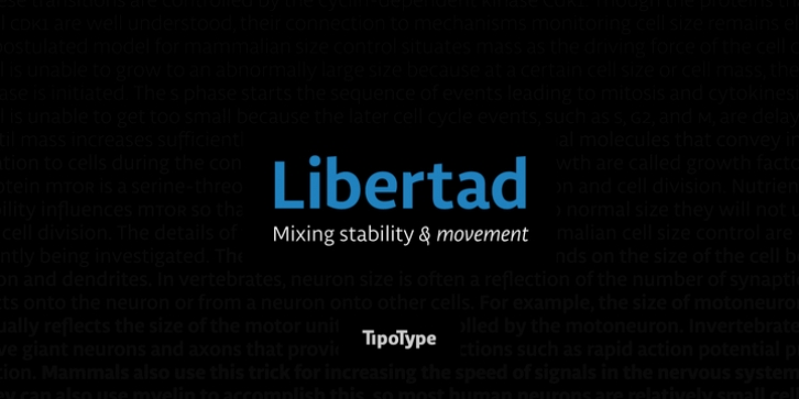 Libertad font preview