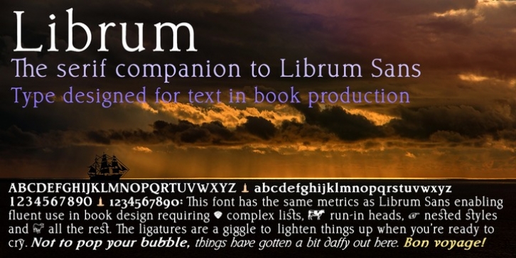 Librum font preview