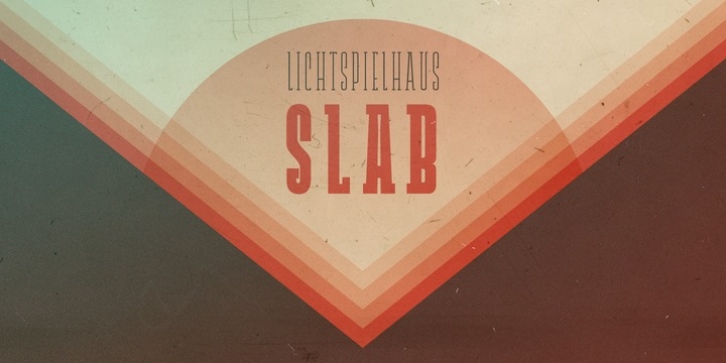 Lichtspielhaus Slab font preview