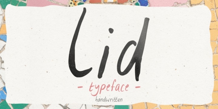 Lid font preview