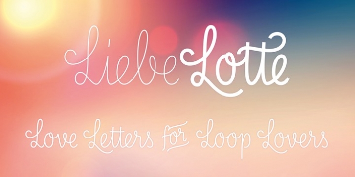 LiebeLotte font preview