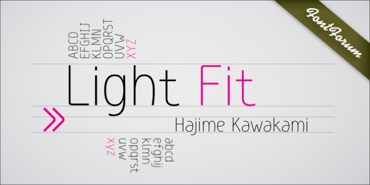 Light Fit font preview